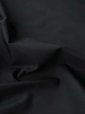 Black Mulberry Silk and Cotton Blend Fabric - 2.2 yards - 53” width